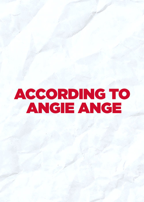according to angie