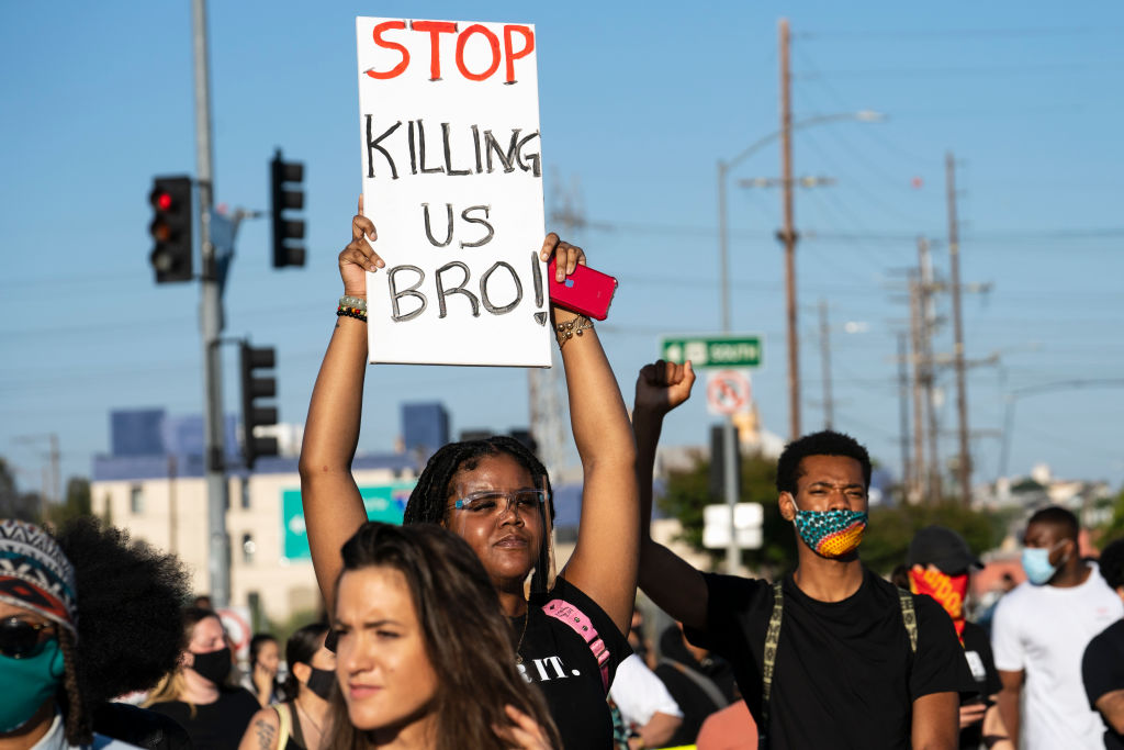 Police Brutality and George Floyd Killing Protest in Los Angeles, United States