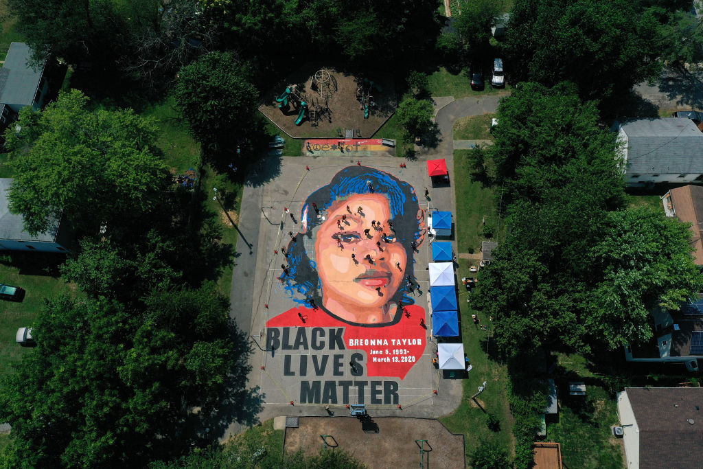 Large Mural Of Breonna Taylor Painted In Historically Black Maryland Neighborhood